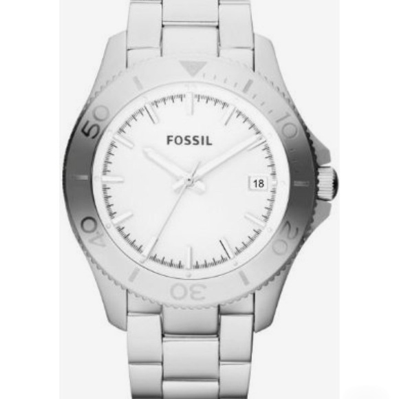 Fossil Retro Traveler Stainless Steel Watch EUC main image 4